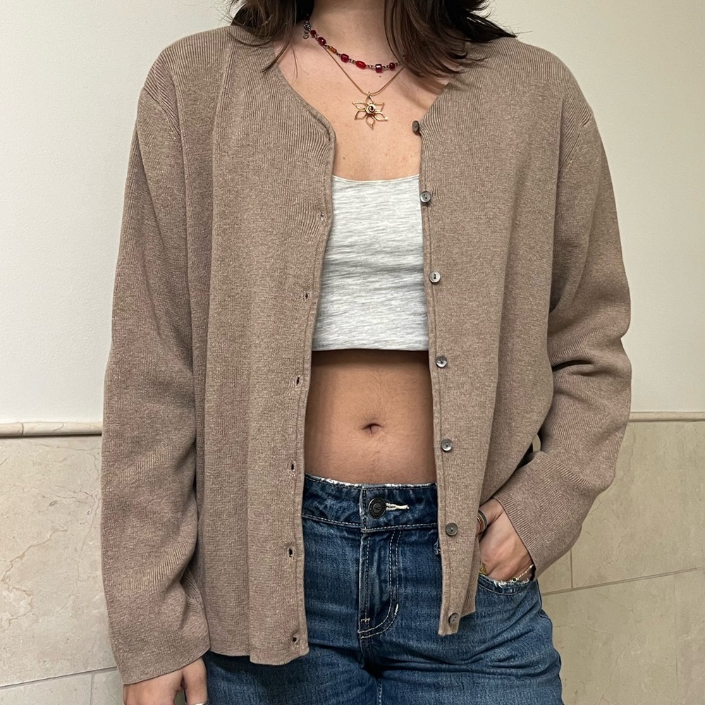 Charter Club Brown Cardigan